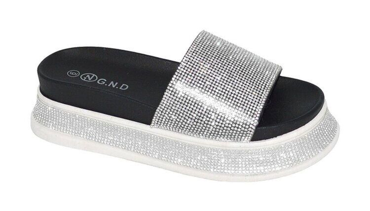 12 Pairs Sandals For Women In Black Size 6-10 - Women's Sandals