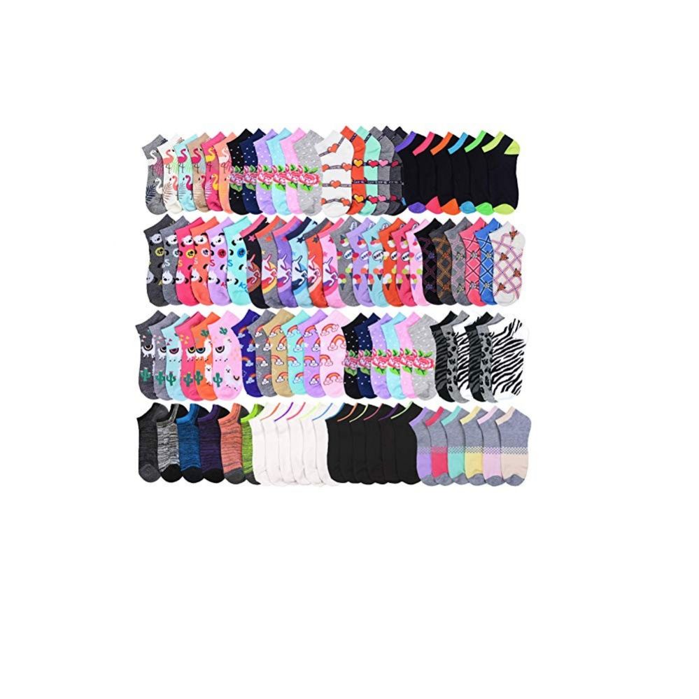 144 Pairs of Size 9 -11 Socks Women's Low Cut, No Show Footies
