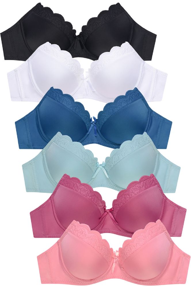 288 Wholesale Sofra Ladies Lace Bra B Cup - at