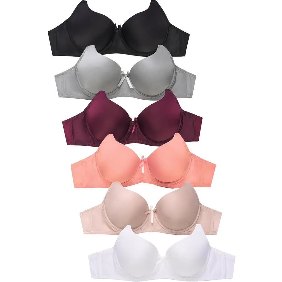 288 Pieces of Sofra Ladies Full Cup Plain Bra C Cup