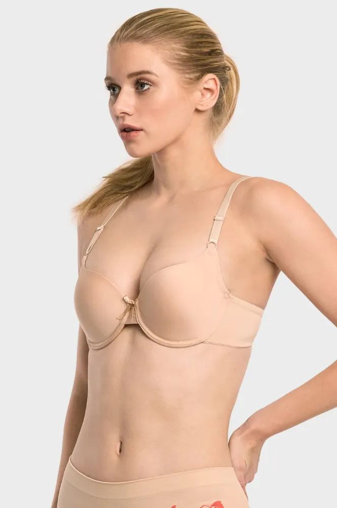 288 Wholesale Sofra Ladies Full Cup Cotton Plain Bra C Cup - at 