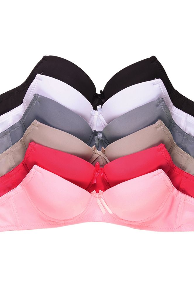 288 Wholesale Sofra Ladies Demi Cup Plain Lace Bra Strapless B Cup - at 