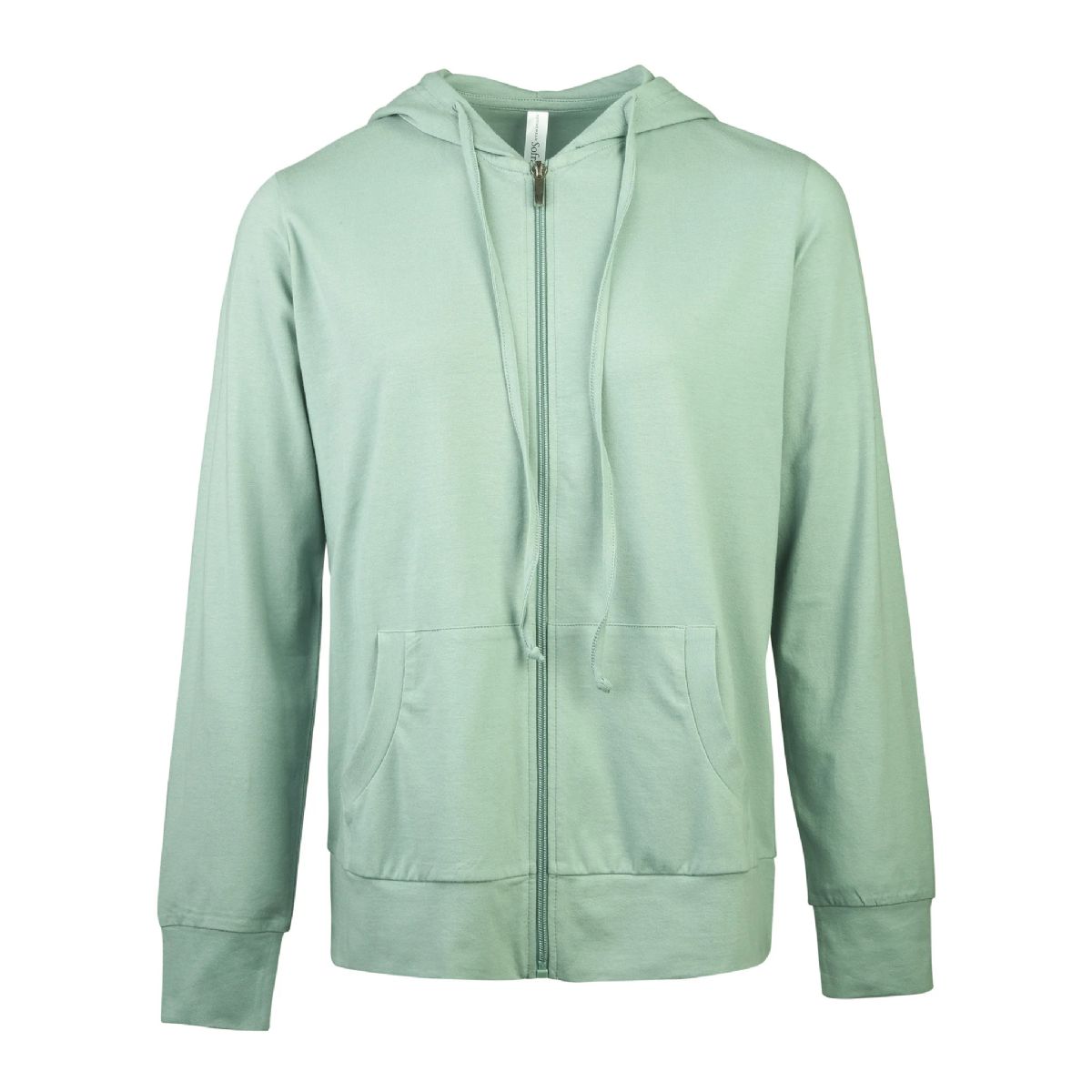 12 Pieces of Sofra Ladies Single Jersey ZiP-Up Hoodie Jacket Large