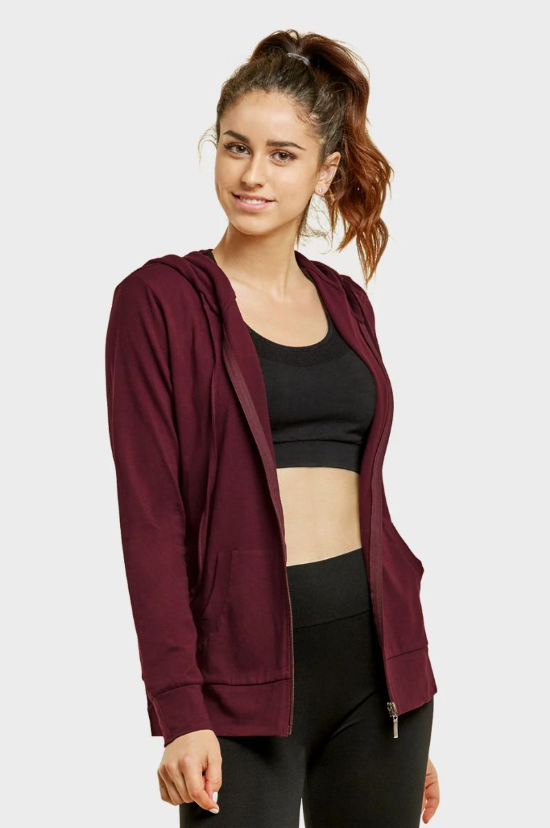 12 Pieces of Sofra Ladies Single Jersey ZiP-Up Hoodie Jacket 3xlarge