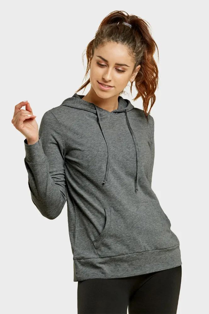 24 Wholesale Sofra Ladies Thin Pullover Hoodie Size M