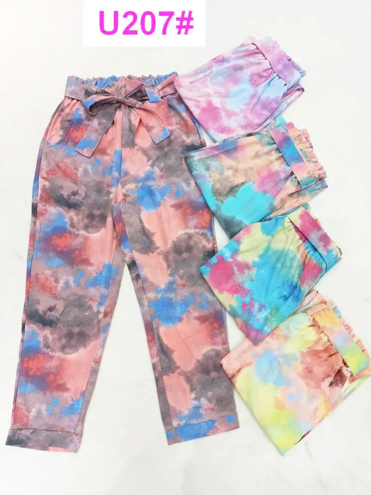 24 Pieces of Tie Dye 1 Pattern Rayon Pants Size M