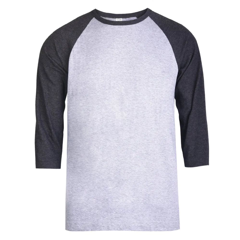 30 Pieces of Top Pro Men's 3/4 Sleeve Baseball Tee Size L