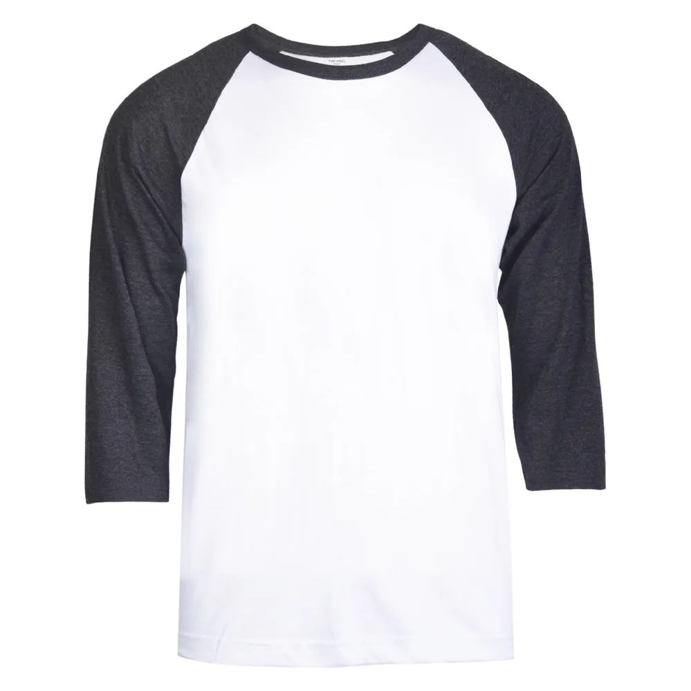 30 Pieces Top Pro Men's 3/4 Sleeve Baseball Tee Size 2xl - Men's Work Shirts