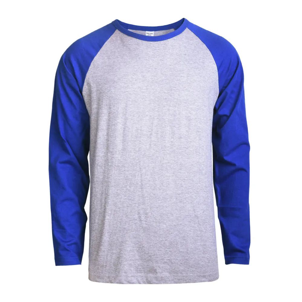 Top Pro Men's Full Length Sleeve Raglan Cotton Baseball Tee Shirt