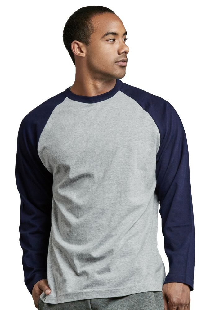 ALLTIMETRADING 30 Pieces Top Pro Men's Long Sleeve Baseball Tee Size L - Mens T-shirts