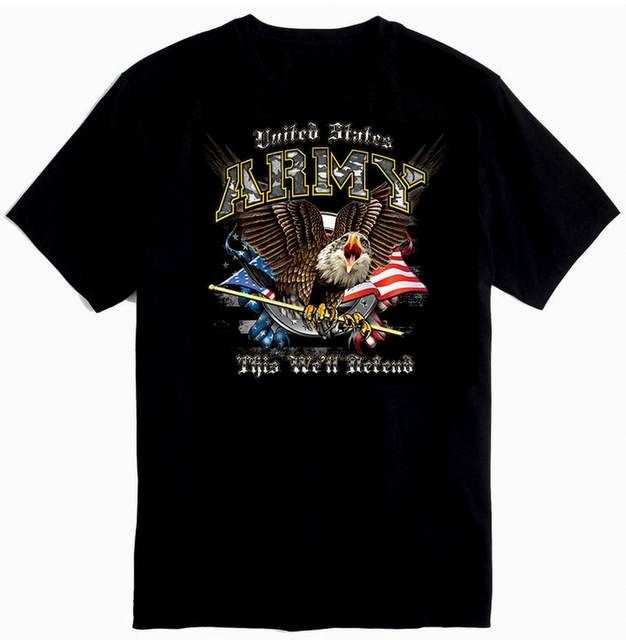 12 Pieces Us Army This Well Defend With Crest - Mens T-Shirts - at ...