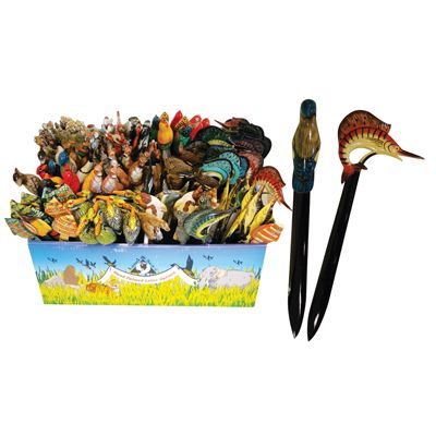 144 Wholesale Land And Sea Letter Openers 6 Inch With Display Assorted Animal Designs