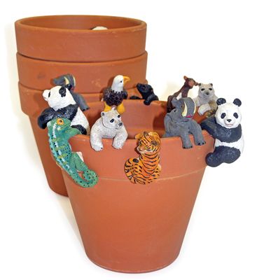 72 Pieces Land And Sea Decorative Pot Hangers With Terra Cotta Pots Small  Assorted Animal Designs - Garden Planters and Pots - at 