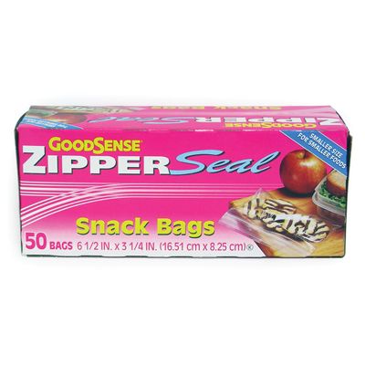 40 Wholesale Goodsense Snack Zipper Bag 6.5
