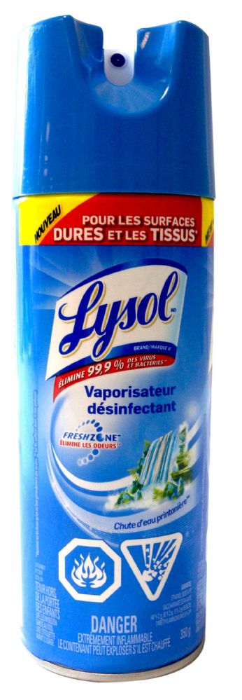 12 Pieces Lysol Disinfectant Spray Spring Waterfall 125 Oz350g Cleaning Products At 9296