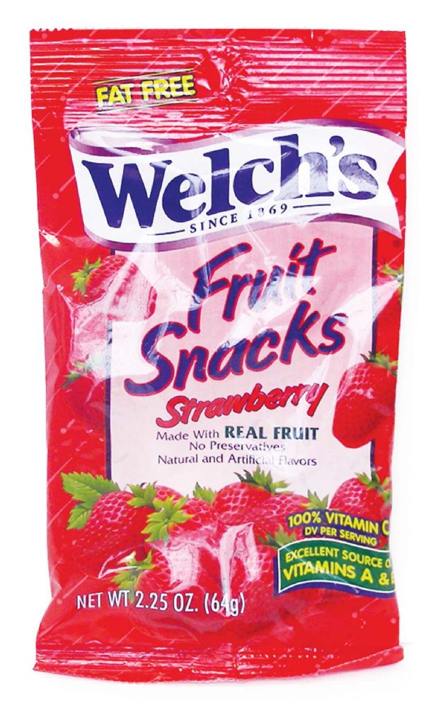 48 Pieces Welch Fruit Snacks 2.25 Oz Strawberry Food & Beverage at