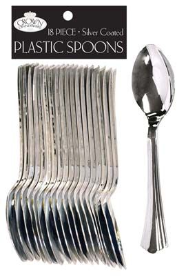 18pc Plastic Cutlery Set, Plastic Spoons Knives Forks, Disposable