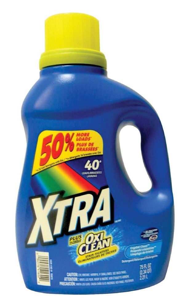 6 Wholesale Xtra Liquid Laundry Detergent 75 Oz 40 Loads Concentrated ...