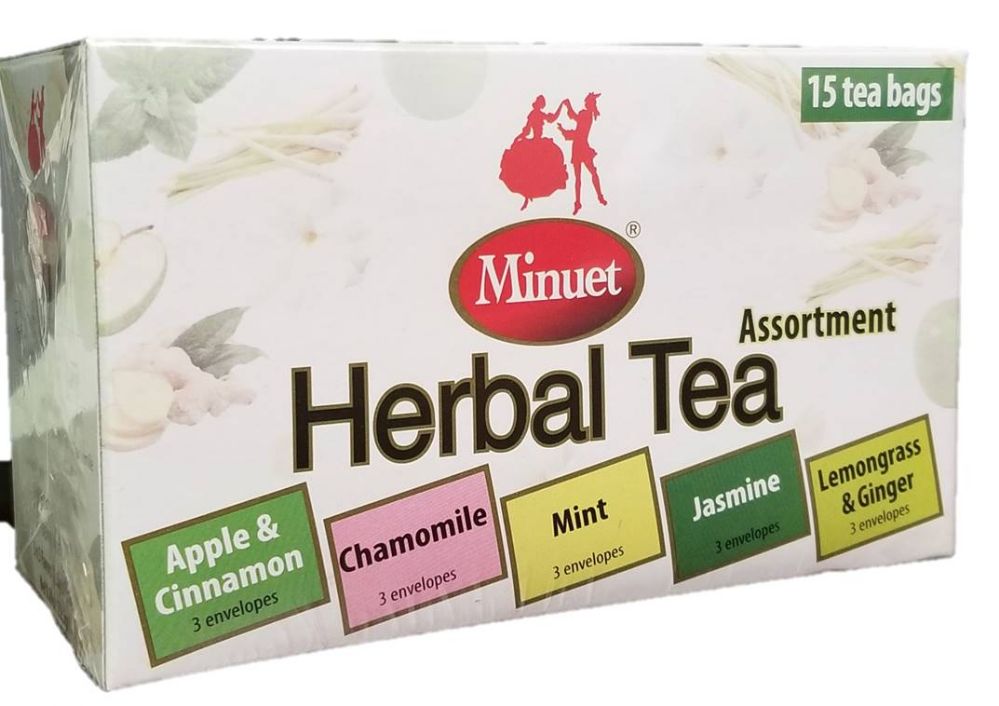 12 Wholesale Minuet Herbal Tea Assortment Appleandcinnamon Chamomile Mint Jasmine Lemongrassandginger