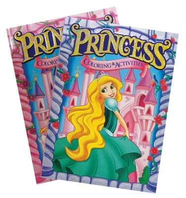 48 Wholesale Princess 80pg Color/activity Book