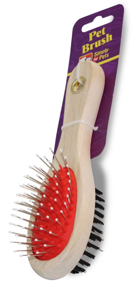 48 Pieces Pet Hair Brush 1 Pk Wood Handle - Pet Grooming Supplies