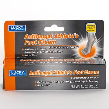 24 Wholesale Lucky Antifungal Athletes Foot Cream 1.5oz Boxed