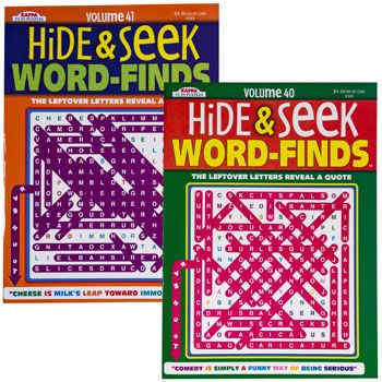 24 Wholesale Hide & Seek Word FinD- 2 Asst