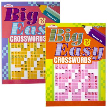 120 Wholesale Crosswords Big & Easy 2 Asst