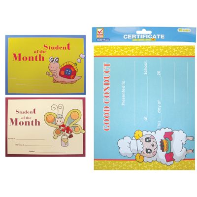 72 Pieces Check Plus Certificate Sheets 15 Sheet 8.5 X 11 In Student Of The Month Certificate - Poster & Foam Boards