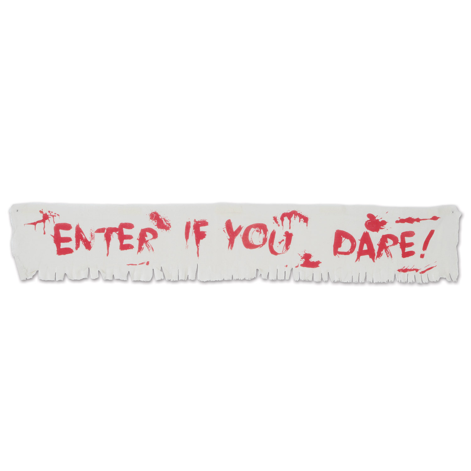 12 Wholesale Enter If You Dare! Fabric Banner 2 Grommets