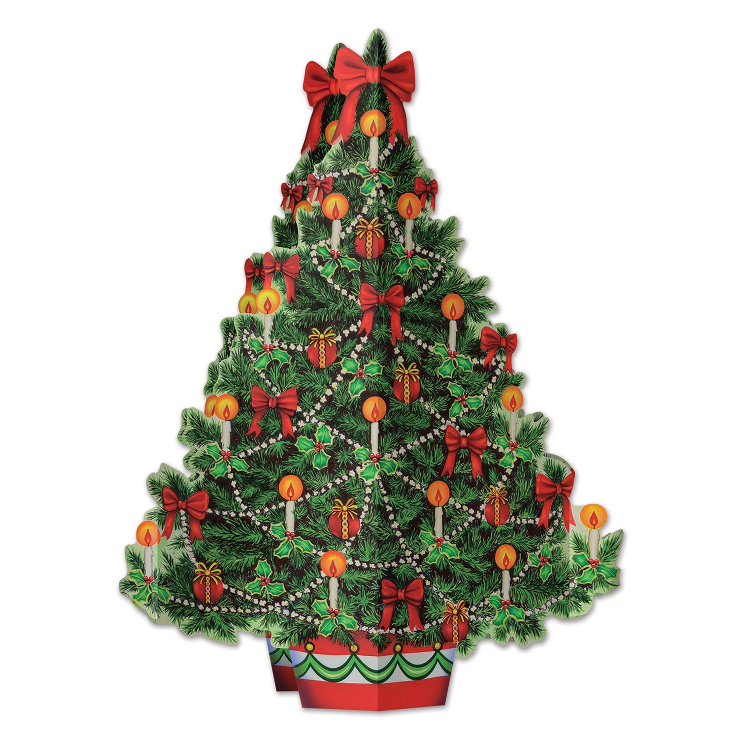 12 Wholesale 3-D Christmas Tree Centerpiece Assembly Required