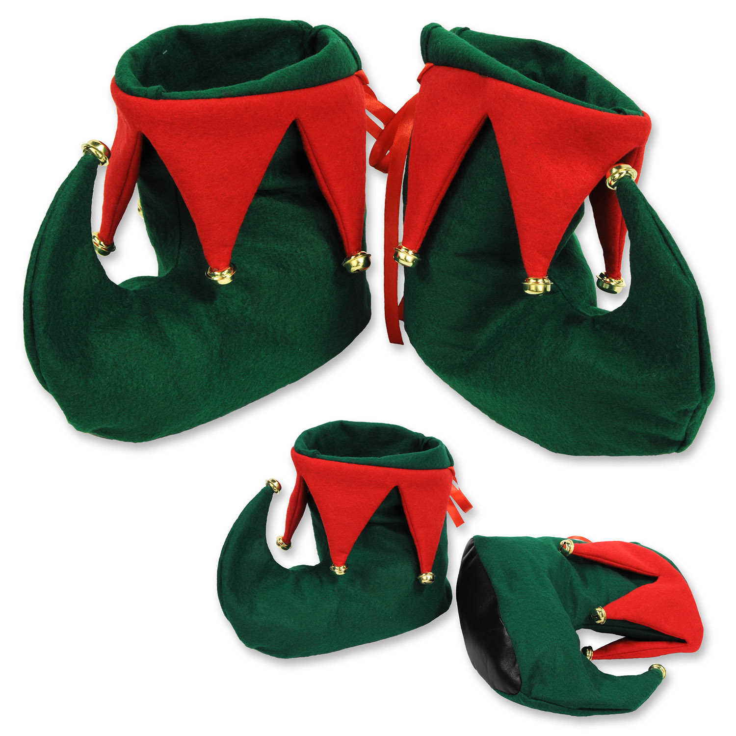 12 Wholesale Elf Boots One Size Fits Most; Indoor Use Only