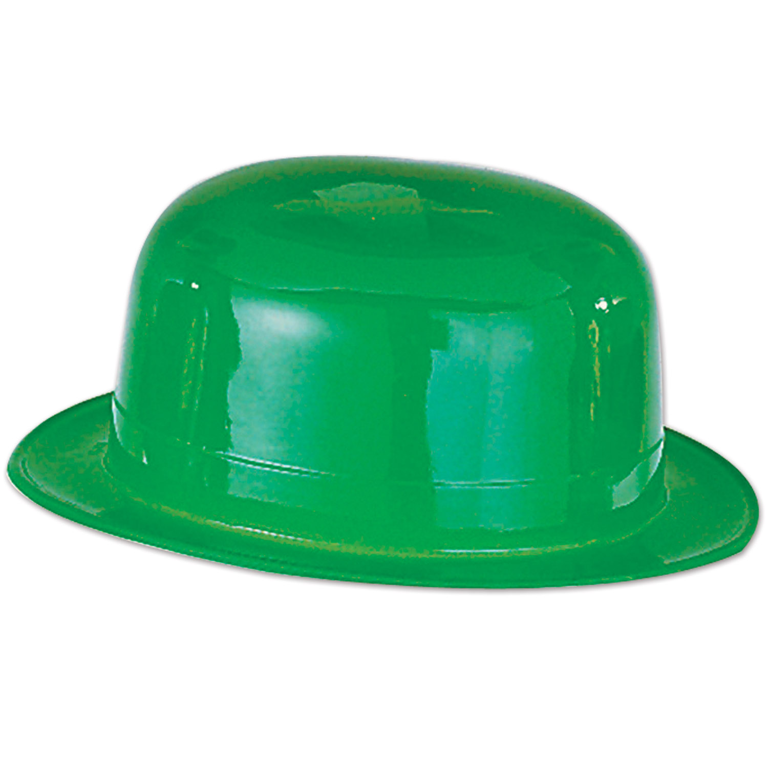 48 Pieces Green Plastic Derby One Size Fits Most - St. Patricks