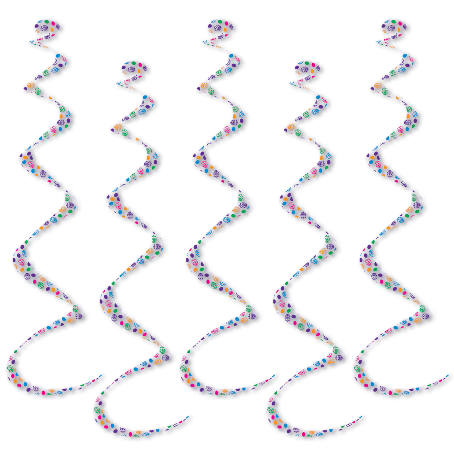6 Pieces Twirly Whirlys - Streamers & Confetti