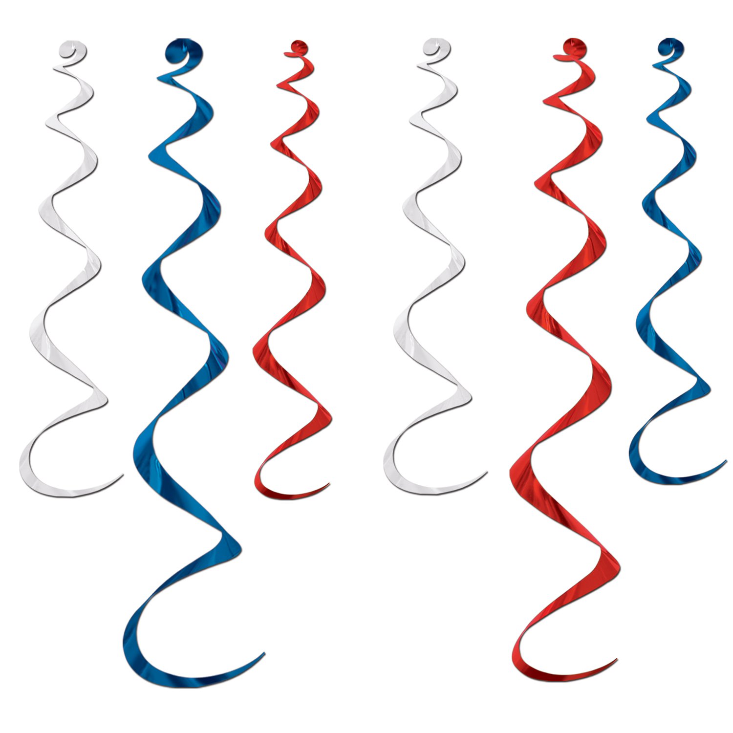 6 Pieces Twirly Whirlys - Streamers & Confetti