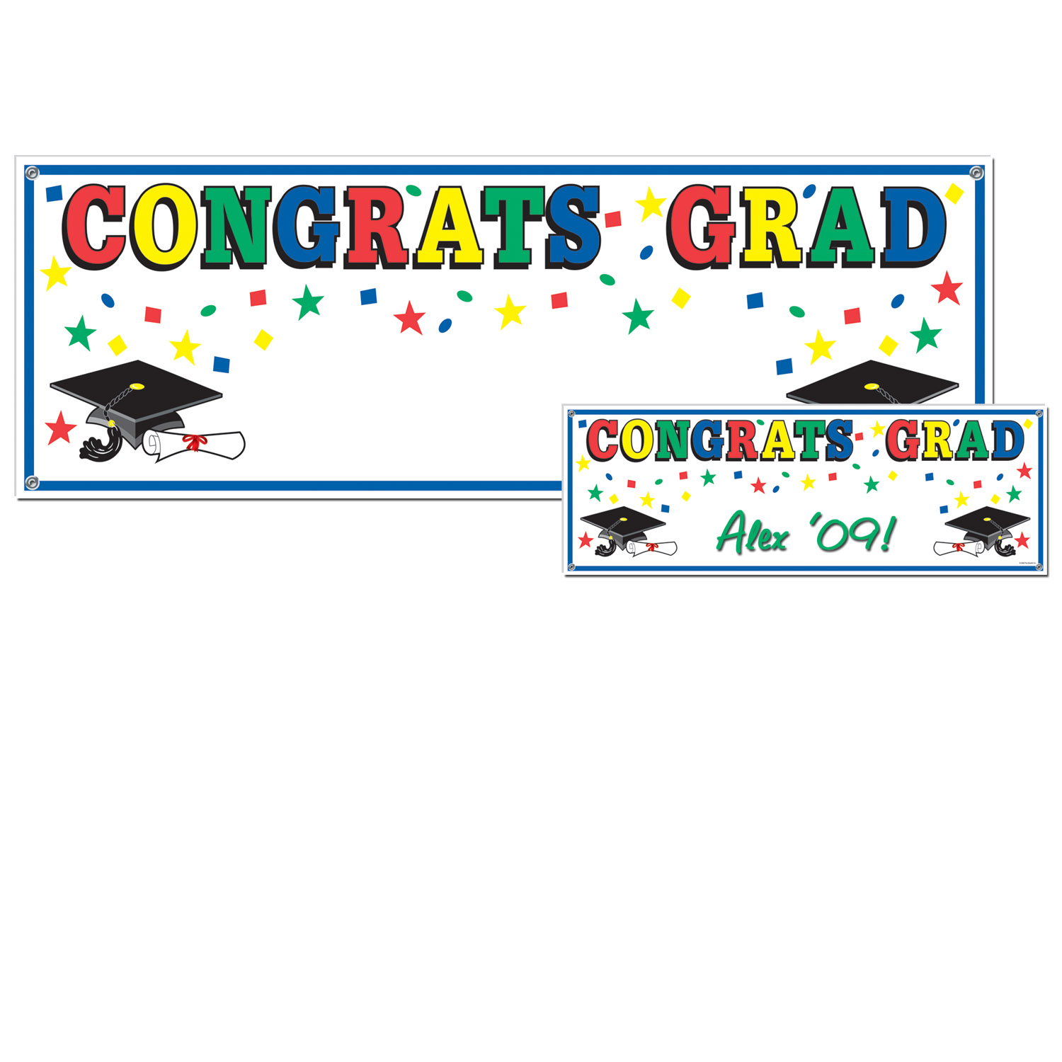 12 Wholesale Congrats Grad Sign Banner AlL-Weather; 4 Grommets
