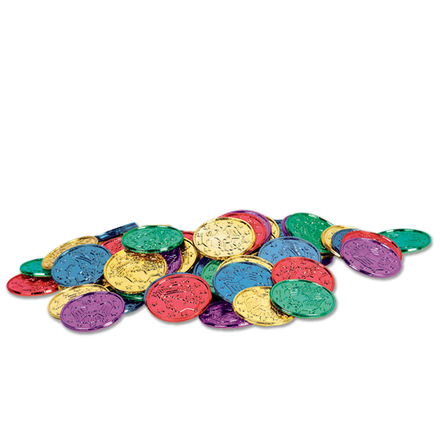 12 pieces. Plastic Coins.