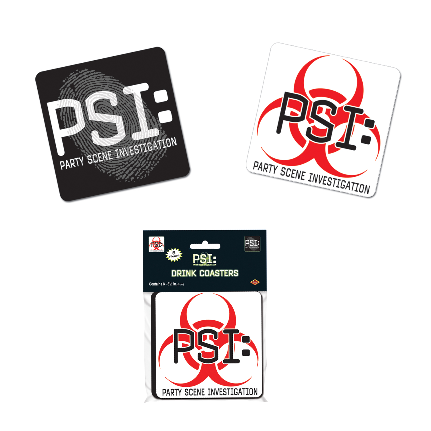12 Pieces PSI Coasters - Hanging Decorations & Cut Out
