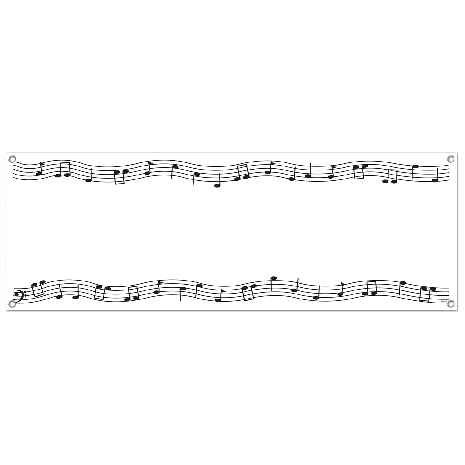 12 Wholesale Musical Notes Sign Banner AlL-Weather; 4 Grommets