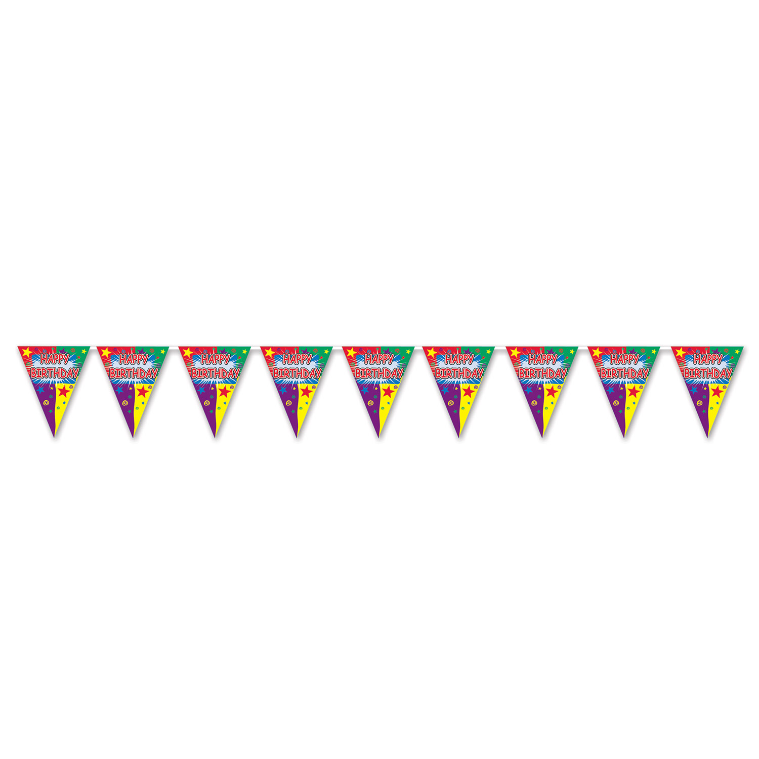 12 Wholesale Happy Birthday Pennant Banner