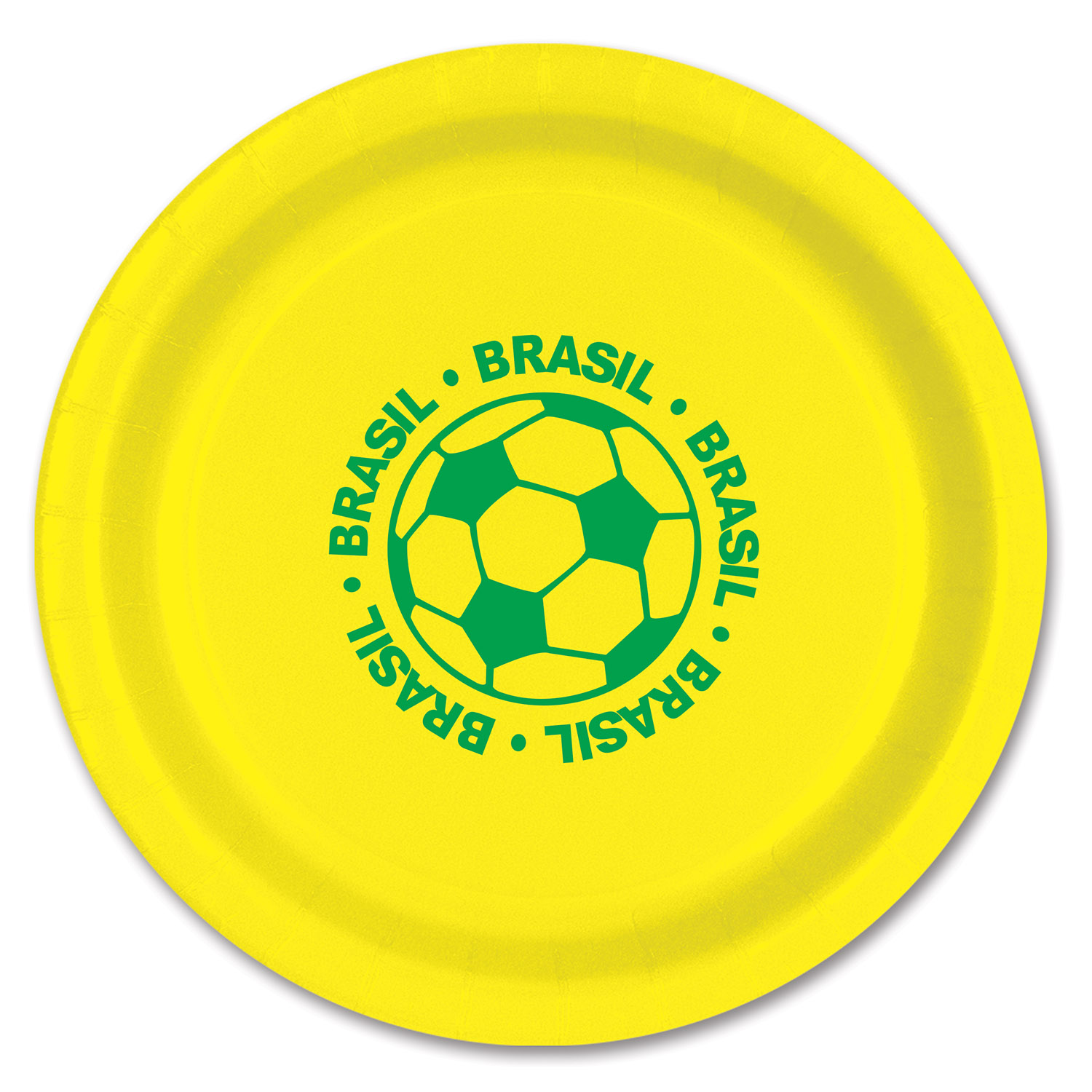 12 Pieces Plates - Brasil - Party Paper Goods