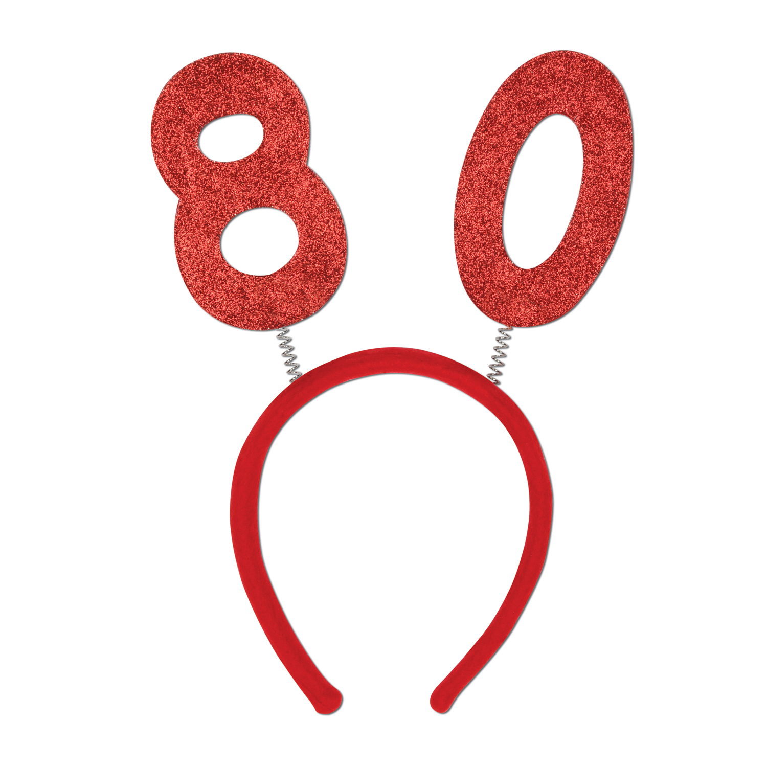 12 Wholesale 80  Glittered Boppers Attached To SnaP-On Headband