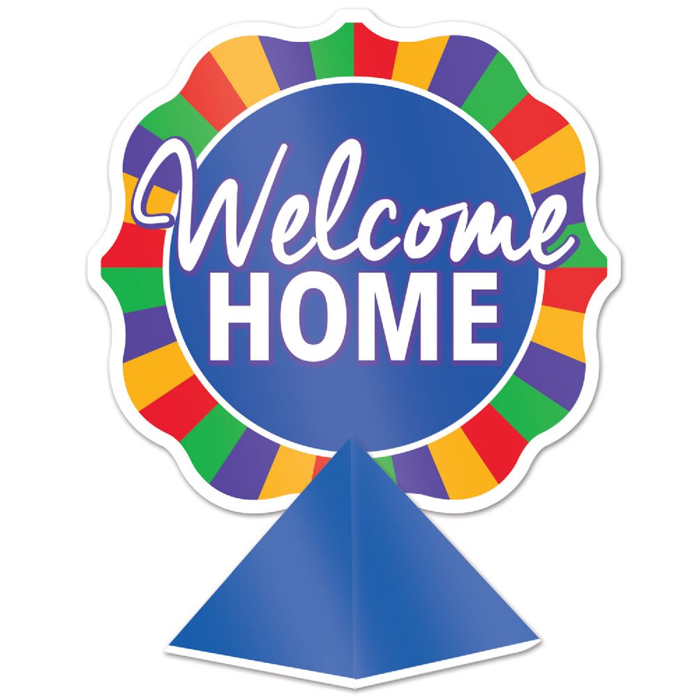 12 Wholesale 3-D Foil Welcome Home Centerpiece Assembly Required