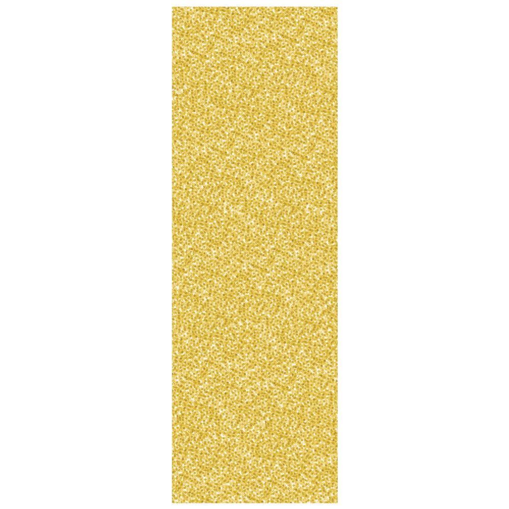 12 Wholesale Printed Sequined Tablecover Gold; Plastic