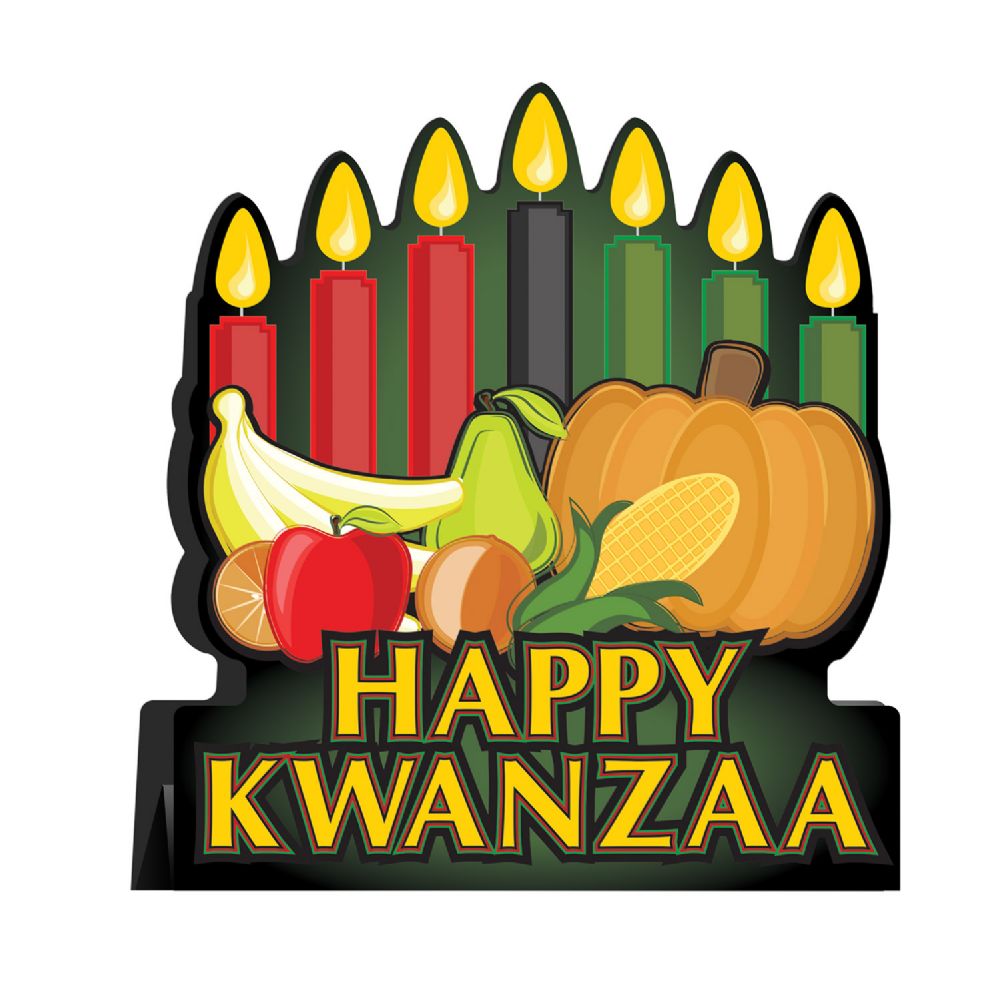12 Pieces 3-D Happy Kwanzaa Centerpiece - Party Center Pieces