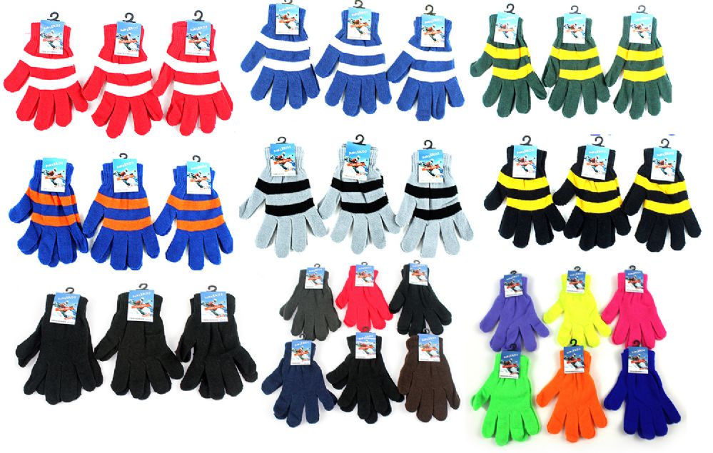 72 Wholesale Assorted Adult Magic Gloves