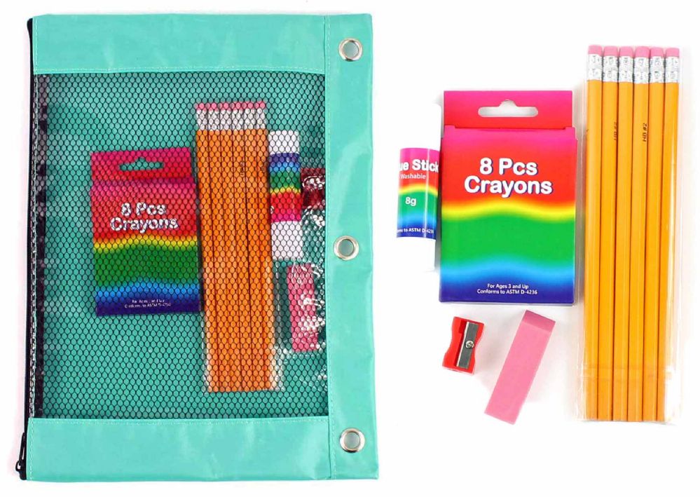 12 Wholesale Basic Elementary School Supply Kits