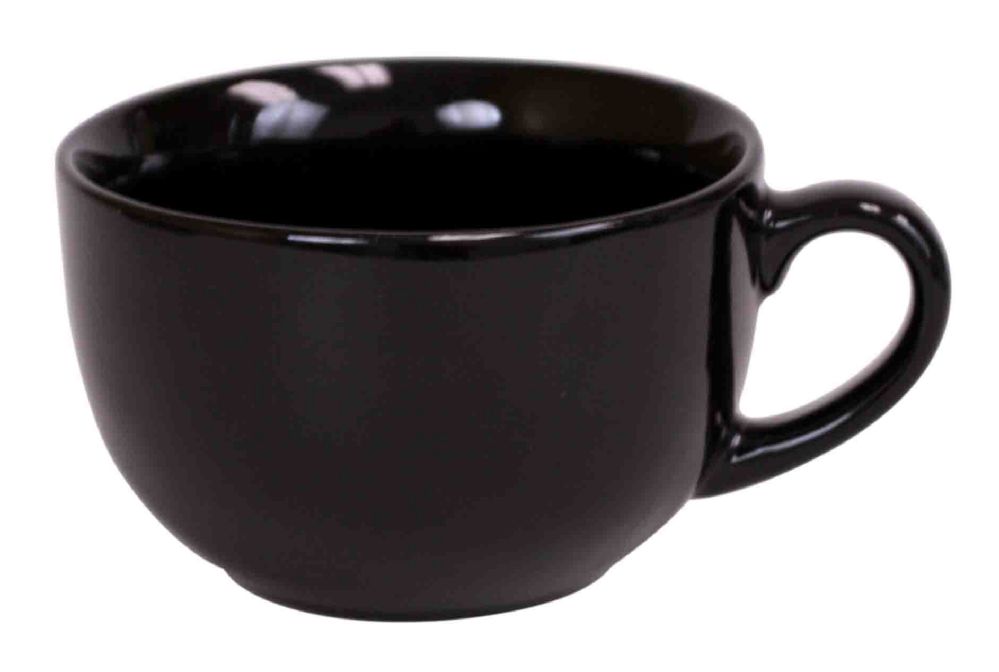22-Ounce Home Basics CM0586 Jumbo Ceramic Mug Black 