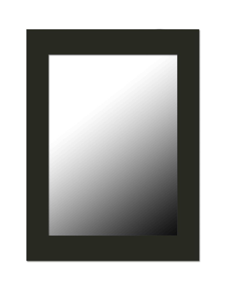 6 Pieces of Home Basics Contemporary Rectangle Wall Mirror, Black