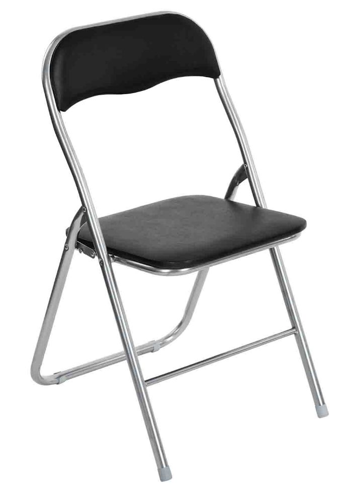 6 Pieces of Home Basics Metal Folding Chair, Black